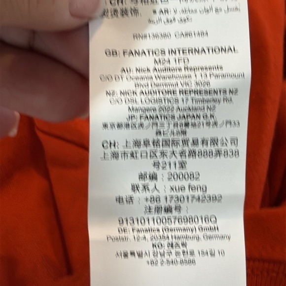 NFL Team Apparel Denver Broncos Long Sleeve Graphic Tee Mens Size 3XL Orange NWT - Picture 10 of 12